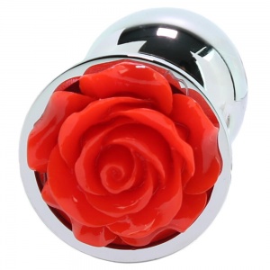 Booty Sparks Red Rose Anal Plug in Medium