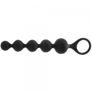 Satisfyer Soft Silicone Anal Beads in Black
