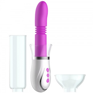 Thruster 4 in 1 Rechargeable Couples Pump Kit in Purple