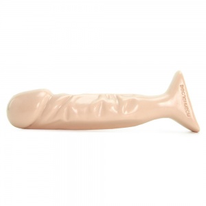 Thin 7.5 Inch Tool Dildo in White