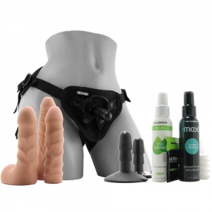 ULTRASKYN Vac-U-Lock Harness Starter Set in Caramel