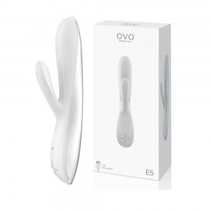E5 Rechargeable Rabbit Vibe in White